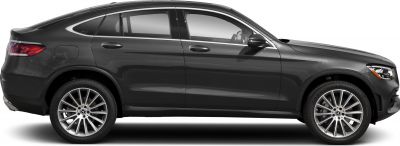 Sleek SUV coupe side profile with large alloy wheels and sportback roofline