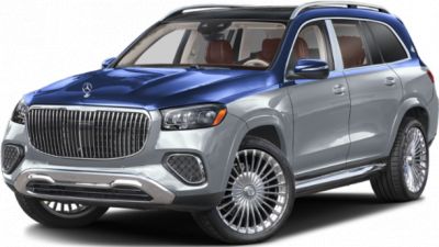 Luxury SUV with two-tone paint and chrome grille design