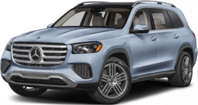 Luxury SUV front 3-quarter view with grill, headlights, alloy wheels.