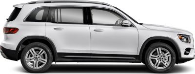 Side profile of an SUV with alloy wheels and sleek design