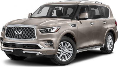 Prominent front grille and LED headlights on a luxury SUV front side.