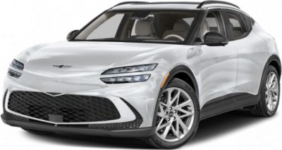 Front view with narrow headlights and large grille design