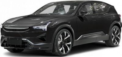 Front and side view of modern electric SUV with aerodynamic design and alloy wheels