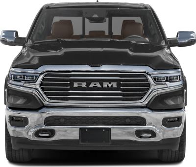 Front view with prominent grille and LED headlights