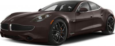 Luxury electric sports sedan with black alloy wheels and distinctive grille