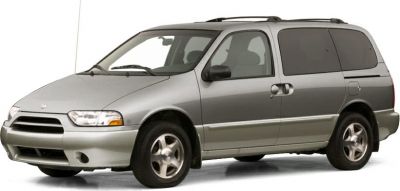 Minivan with sliding side door, roof rails, alloy wheels