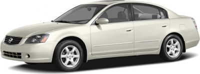 Side view of 2002 mid-size sedan with alloy wheels