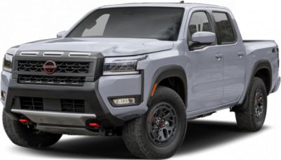 Front grille, LED headlights, rugged pickup front view