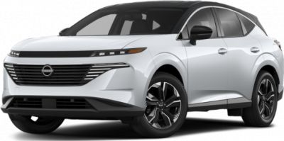 Futuristic front grille and sharp LED headlights on modern SUV