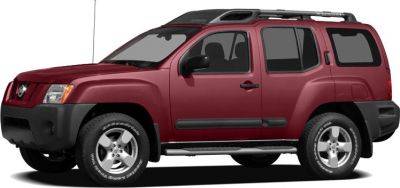 Side profile of red SUV with roof vent and side steps