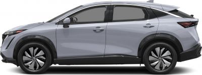 Side profile of modern electric SUV with distinctive alloy wheels