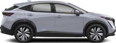 Sleek electric SUV side profile with distinctive alloy wheels