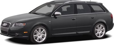 Sporty station wagon in dark color with alloy wheels and roof rails
