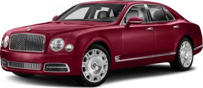 Luxury sedan with distinctive front grille and alloy wheels