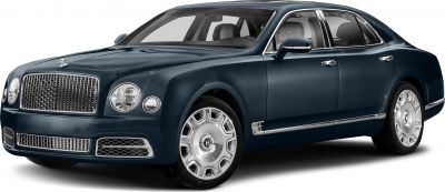 Luxurious front grille with round headlights and unique alloy wheels