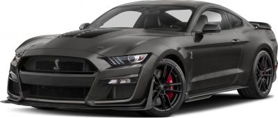 Aggressive front grille and aerodynamic sleek muscle car design