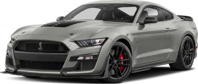 Aggressive front grille with sporty black wheels and red brake calipers