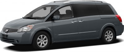 Side view of minivan with sliding rear door and alloy wheels