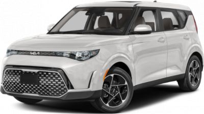 Geometric front grille and sharp LED headlights on compact SUV