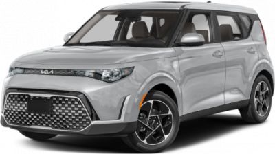 Front view of a compact SUV with unique grille and sharp headlights