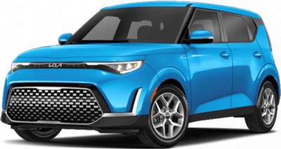Bold wide-pattern front grille and sleek LED strip headlights on compact crossover
