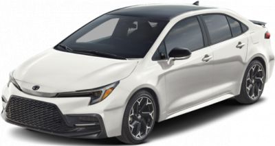 Sporty modern sedan with aggressive front and stylish alloy wheels