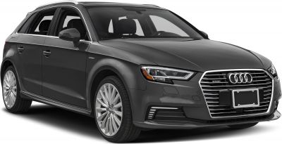 Front three-quarter view with distinctive grille and headlights