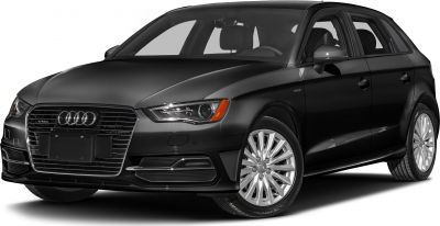 Black hatchback front side view with alloy wheels and sharp headlight