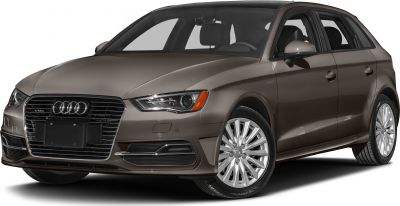 Front-side view of brown hatchback with distinctive headlights and alloy wheels