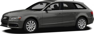 Station wagon side profile with alloy wheels and gray body.