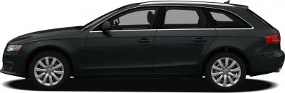 Side profile of estate car with multi-spoke alloy wheels