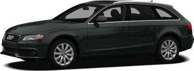 Side view of a sleek station wagon with alloy wheels and aerodynamic contours