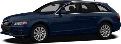 Blue station wagon side profile with alloy wheels and five-door layout