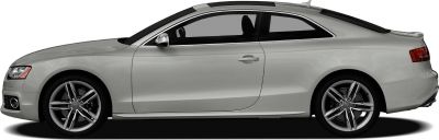 Side profile with V8 badge and alloy wheels