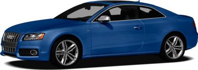 Blue coupe with sporty alloy wheels and aerodynamic side profile