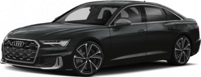 Sleek black luxury sedan with sharp headlights and five-spoke alloy wheels