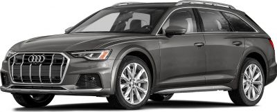 Front and side view of a modern wagon with bold grille and alloy wheels
