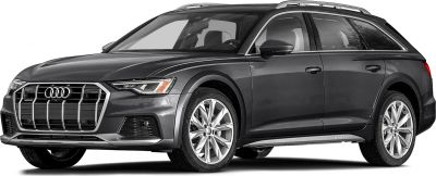 Bold front grille and alloy wheels on a luxury station wagon