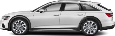 Side profile of a sleek wagon with alloy wheels and black trim detailing.