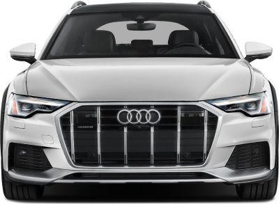 Front grille with quattro badge and sharp LED headlights
