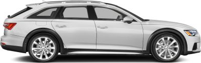 Side profile of a modern wagon with black cladding and alloy wheels.
