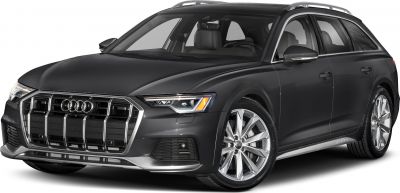 Front view showing LED headlights and alloy wheels on a luxury wagon.