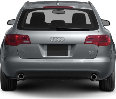 Rear view with taillights and dual exhausts.