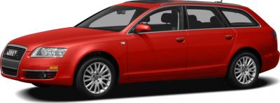 Red station wagon with alloy wheels and sleek roof rails