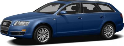 Blue 2007 wagon with alloy wheels and roof rails side view