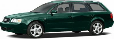 Station wagon body style with alloy wheels side view
