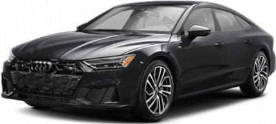 Front-side view of sleek sedan with sharp LED headlights and alloy wheels