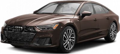 Front-side view of a sleek sedan with LED headlights and alloy wheels.