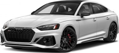 Aggressive front grille and black multi-spoke alloy wheels with red brake calipers