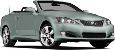 Front angle view of convertible with alloy wheels and open roof